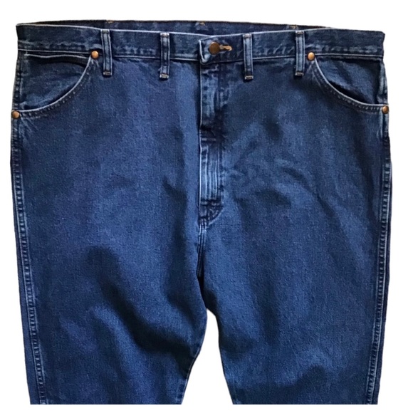 WRANGLER® COWBOY CUT® ORIGINAL FIT JEAN IN STONEWASHED Size W44 X L32” NWOT FLAW - Picture 6 of 16